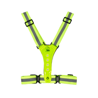 Gilet lumineux à LED HKM Jaune fluo Gilet lumineux à LED HKM Jaune fluo