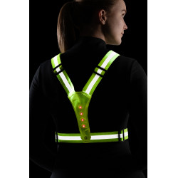 Gilet lumineux à LED HKM Jaune fluo Gilet lumineux à LED HKM Jaune fluo