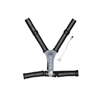 Gilet lumineux à LED HKM Noir / argenté Gilet lumineux à LED HKM Noir / argenté