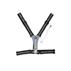 Gilet lumineux à LED HKM Noir / argenté Gilet lumineux à LED HKM Noir / argenté