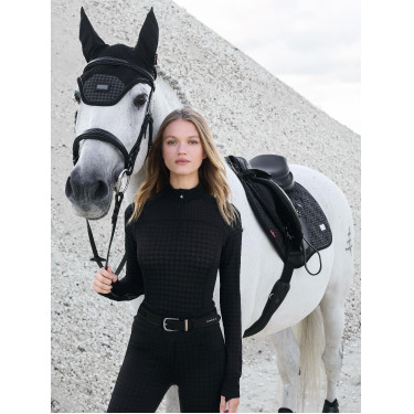 Haut à col zippé LeMieux Aspen Motif pied-de-poule