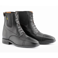 Boots Daslö Gold cuir lacets élastiques Noir Boots Daslö Gold cuir lacets élastiques Noir