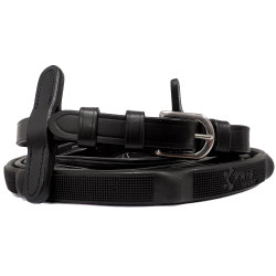 Rênes Canter caoutchouc Ergo Noir Rênes Canter caoutchouc Ergo Noir