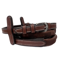 Rênes Flags & Cup caoutchouc Ergo Marron Rênes Flags & Cup caoutchouc Ergo Marron