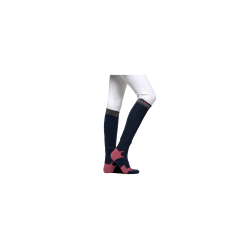 Chaussettes Flags & Cup femme Olbia Marine / cerise