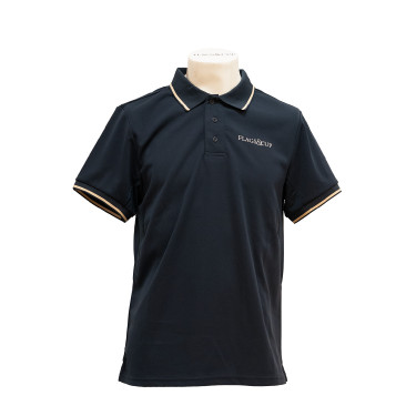 Polo manches courtes Flags & Cup homme Lugano Marine Bleu marine