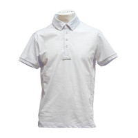 Polo de concours Flags & Cup manches courtes homme San Remo Blanc