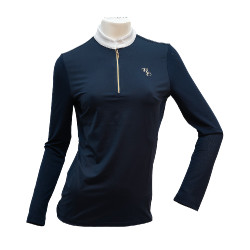 Polo de concours Flags & Cup Andria femme manches longues Marine Bleu marine Polo de concours Flags & Cup Andria femme manches longues Marine Bleu marine