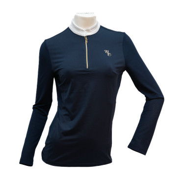 Polo de concours Flags & Cup Andria femme manches longues Marine Bleu marine Polo de concours Flags & Cup Andria femme manches longues Marine Bleu marine