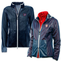 Veste transparente Tattini unisexe Bleu / liserés gris Veste transparente Tattini unisexe Bleu / liserés gris