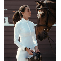 Chemise Horse Pilot manches longues femme Aerolight Blanc