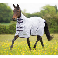 Couverture combo anti-mouches Tempest Original Shires Blanc / NF