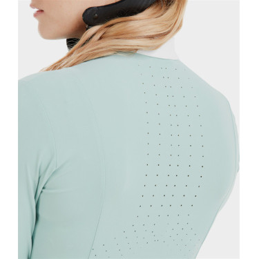 Chemise Horse Pilot manches longues femme Aerolight Vert d'eau Bleu