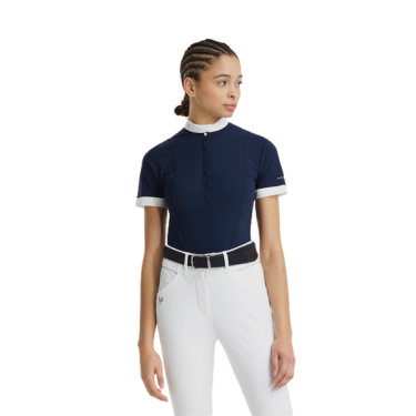 Chemise Horse Pilot manches courtes femme Aerolight Marine Bleu marine