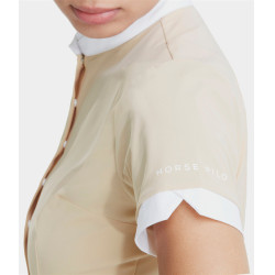 Chemise Horse Pilot manches courtes femme Aerolight Sable Beige