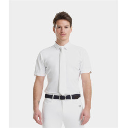 Chemise de concours Horse Pilot manches courtes homme Aerolight Blanc Chemise de concours Horse Pilot manches courtes homme Aerolight Blanc