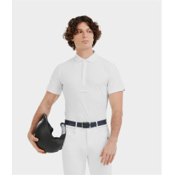 Chemise de concours Horse Pilot manches courtes Aerolight homme Blanc