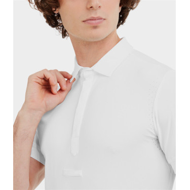 Chemise de concours Horse Pilot manches courtes Aerolight homme Blanc