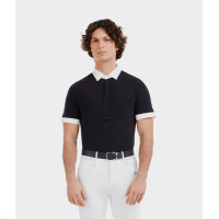 Chemise de concours Horse Pilot manches courtes Aerolight homme Dark night Noir