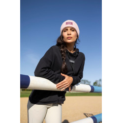 Bonnet d'équitation Horse Pilot en laine Rose baby