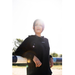 Sweat-shirt d'équitation à capuche Horse PIlot femme Noir Sweat-shirt d'équitation à capuche Horse PIlot femme Noir