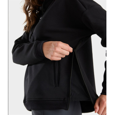 Sweat-shirt d'équitation à capuche Horse PIlot femme Noir Sweat-shirt d'équitation à capuche Horse PIlot femme Noir