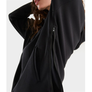 Sweat-shirt d'équitation à capuche Horse PIlot femme Noir Sweat-shirt d'équitation à capuche Horse PIlot femme Noir