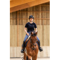 Tee-shirt d'équitation Horse Pilot en laine de Mérinos femme Dark night Noir Tee-shirt d'équitation Horse Pilot en laine de Mérinos femme Dark night Noir