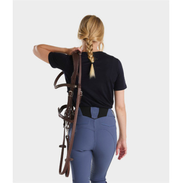 Tee-shirt d'équitation Horse Pilot en laine de Mérinos femme Dark night Noir Tee-shirt d'équitation Horse Pilot en laine de Mérinos femme Dark night Noir