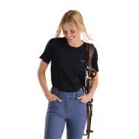 Tee-shirt d'équitation Horse Pilot en laine de Mérinos femme Dark night Noir Tee-shirt d'équitation Horse Pilot en laine de Mérinos femme Dark night Noir