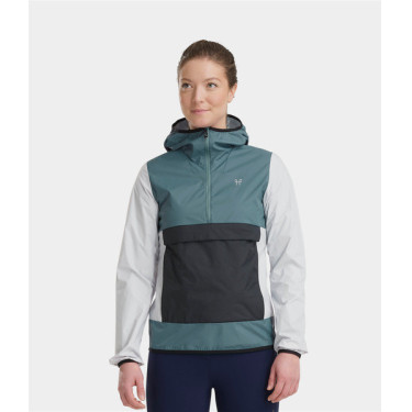 Veste courte de pluie Horse Pilot d'équitation Raintech femme Bleu nuage