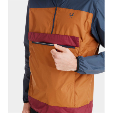 Veste courte de pluie Horse Pilot d'équitation Raintech homme Marron doré