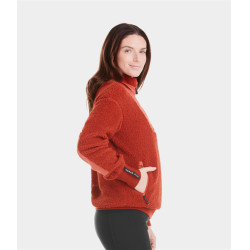 Veste Sherpa Horse Pilot femme Terracotta Orange