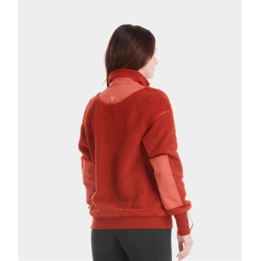 Veste Sherpa Horse Pilot femme Terracotta Orange