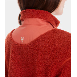Veste Sherpa Horse Pilot femme Terracotta Orange