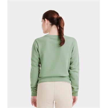 Sweatshirt d'équitation Horse Pilot Team Shirt femme Vert lisse