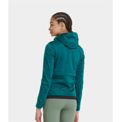 Sweatshirt zippé équitation Horse Pilot femme Tempest Vert moyen