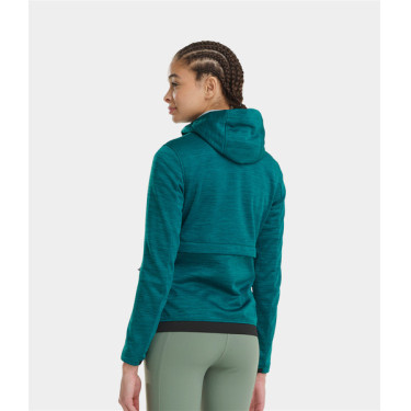 Sweatshirt zippé équitation Horse Pilot femme Tempest Vert moyen