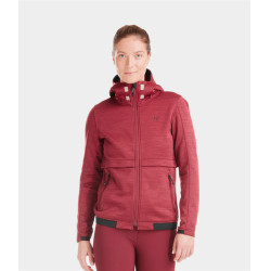 Sweatshirt zippé équitation Horse Pilot femme Tempest Rouge foncé Sweatshirt zippé équitation Horse Pilot femme Tempest Rouge foncé