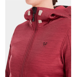 Sweatshirt zippé équitation Horse Pilot femme Tempest Rouge foncé Sweatshirt zippé équitation Horse Pilot femme Tempest Rouge foncé
