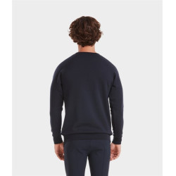 Sweat-shirt d'équitation Horse Pilot en laine de Mérinos homme Dark night Noir