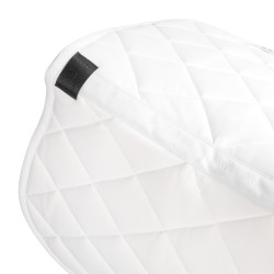 Tapis de selle de saut logo en strass Equestro Blanc
