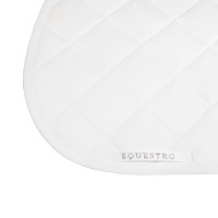 Tapis de selle de saut logo en strass Equestro Blanc Tapis de selle de saut logo en strass Equestro Blanc