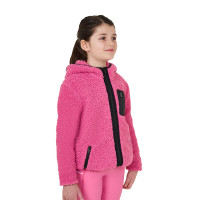 Sweat-shirt en polaire enfant fermeture éclair Equestro Rose château Sweat-shirt en polaire enfant fermeture éclair Equestro Rose château