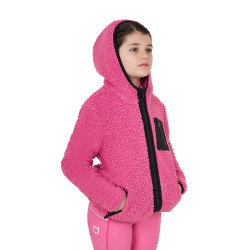 Sweat-shirt en polaire enfant fermeture éclair Equestro Rose château