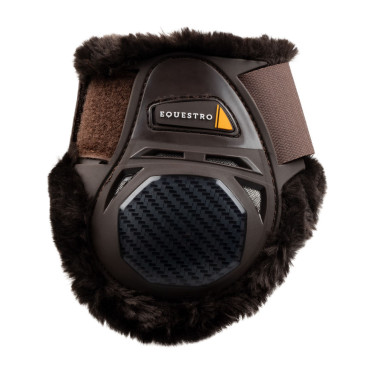 Protège-boulets Spider Man avec mouton synthétique Equestro Marron