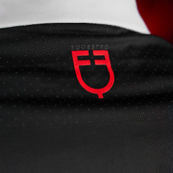 Polo de concours homme Equestro Ridertechnology à manches longues et boutons Noir Polo de concours homme Equestro Ridertechnology à manches longues et boutons Noir