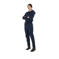 Pantalon tear-away femme avec fermeture éclair sur toute la longueur Equestro Marine blazer Bleu marine