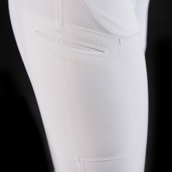 Pantalon slim fit femme Equestro Ridertechnology full grip Blanc Pantalon slim fit femme Equestro Ridertechnology full grip Blanc