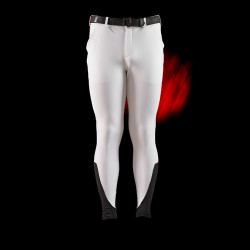 Pantalon Equestro slim fit homme Ridertechnology full grip Blanc